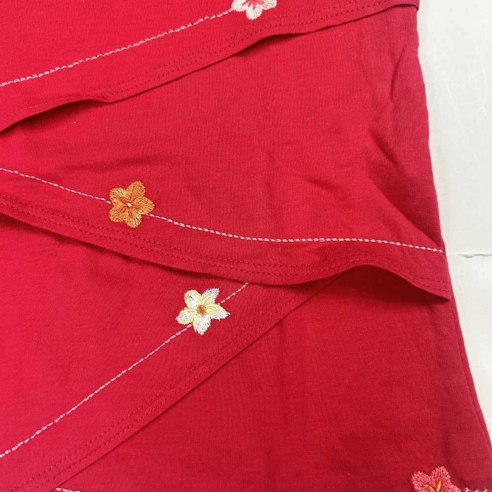 NWT Gymboree Girl Paradise Print Capri, Embroidered Hibiscus Top & Hat 12-18 Mon - Picture 7 of 12